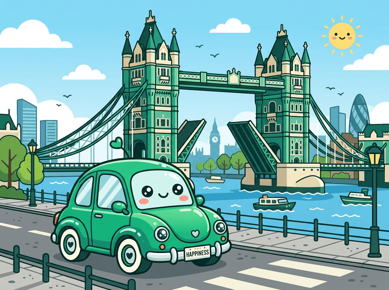 Illustration of a London landmark near City of London