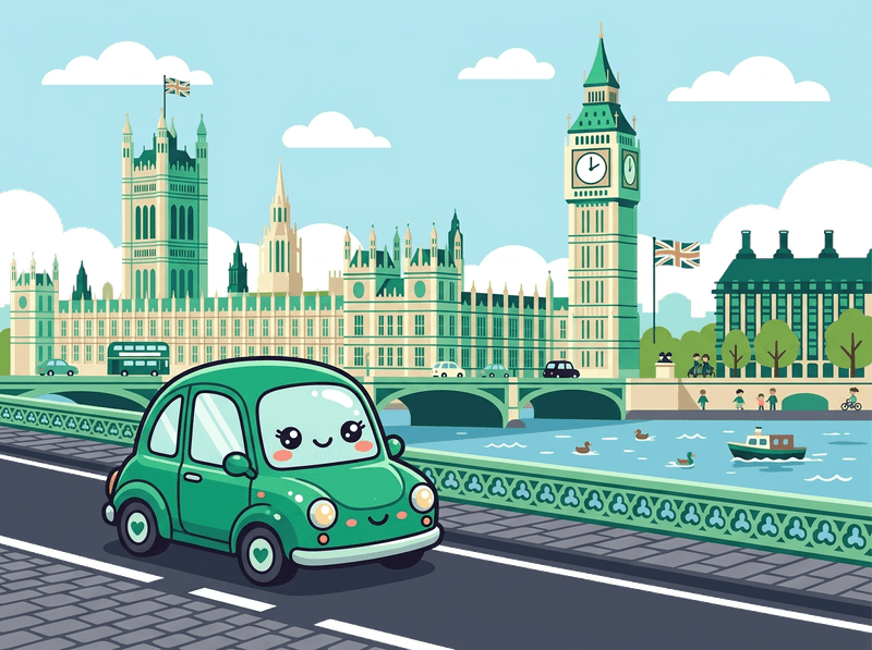 Illustration of a London landmark near Westminster